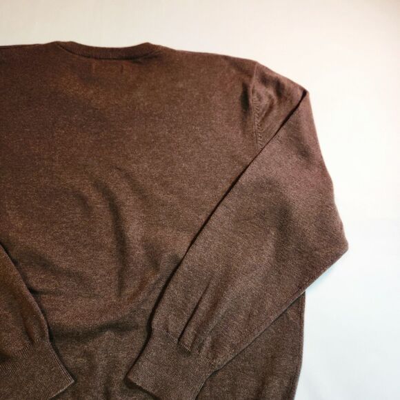 Consensus Sportswear Close-Knit Brown Argyle Pattern Sweater Size Large Mens - Picture 9 of 15